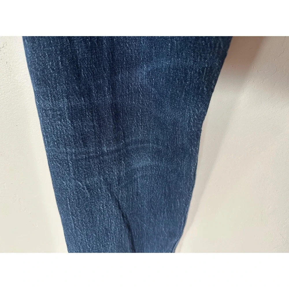 Levis 505 Regular Fit Jeans Mens 36x30 Medium Dark Wash Straight Leg Denim